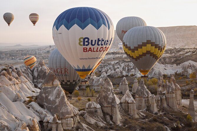 Cappadocia Hot Air Balloons or Kelebek Flight - Butterfly Balloons at the launch site: how the crew keeps it organized