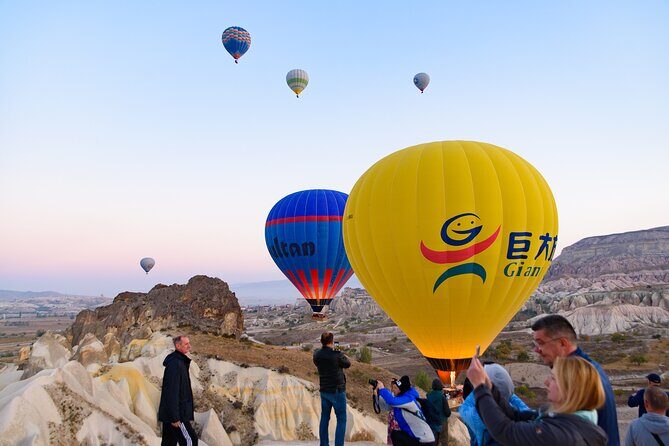 Cappadocia Sunrise Hot Air Balloon Watching Tour w/Transfer - The 2-hour plan: pickup, hills, photo stops, then back down
