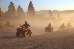From Ürgüp/Göreme: Cappadocia Sunrise or Sunset Quad Tour - Getting ready: pickup, instructor coaching, and what no license means for you