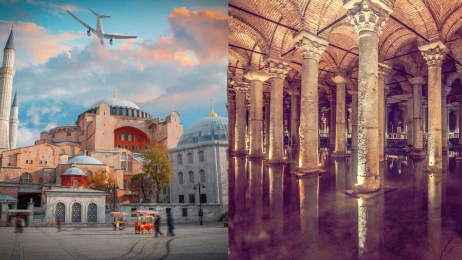 Istanbul: Basilica Cistern & Hagia Sophia Combo Ticket - Hagia Sophia: Visiting Area + Upper Gallery (Not the Downstairs Prayer Area)