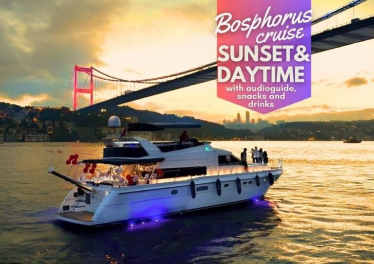 Istanbul: Sunset or Day Small-Group Yacht Cruise with Snacks - Sunset vs daytime: which option fits your trip
