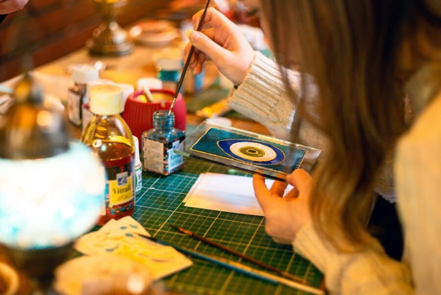 Istanbul: Traditional Stained Glass Painting Workshop - Meeting Point: Sirkeci Bakery to Workshop Studio