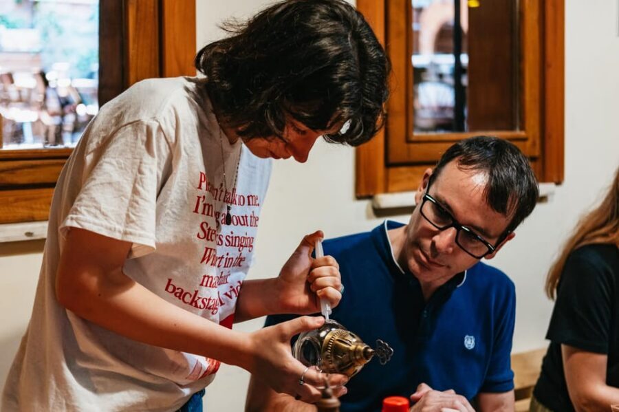 Istanbul:Original Turkish Mosaic Lamp Workshop w/ Snacks - Language, Group Energy, and Instructor Help That Actually Clicks