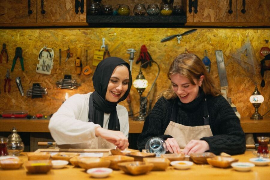 Istanbul:Original Turkish Mosaic Lamp Workshop w/ Snacks - Time Management: Why 2.5 Hours Works (If You Go With the Flow)