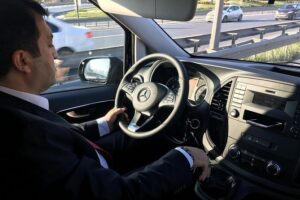 Private Istanbul Airport (IST) TransferS - Meeting the greeter: T34 sign, TTG Travel, and Door 8